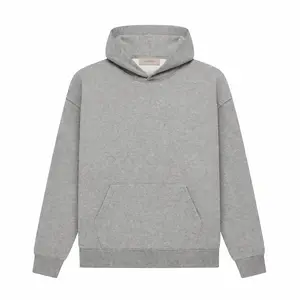 DARK OATMEAL HOODIE HALF SIZE OVERSIZED