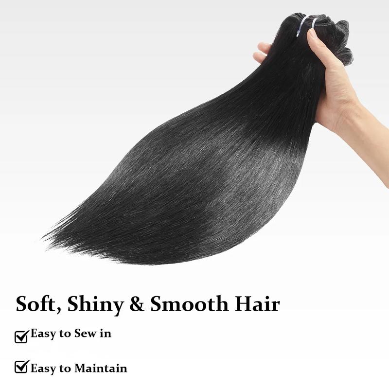 [NEW IN] Ashine Bone Straight Upgraded 13A 100% Virgin Raw Human Hair High-End Salon Hair Silky. shinny.fullness.double drawn Straight Bundle S+