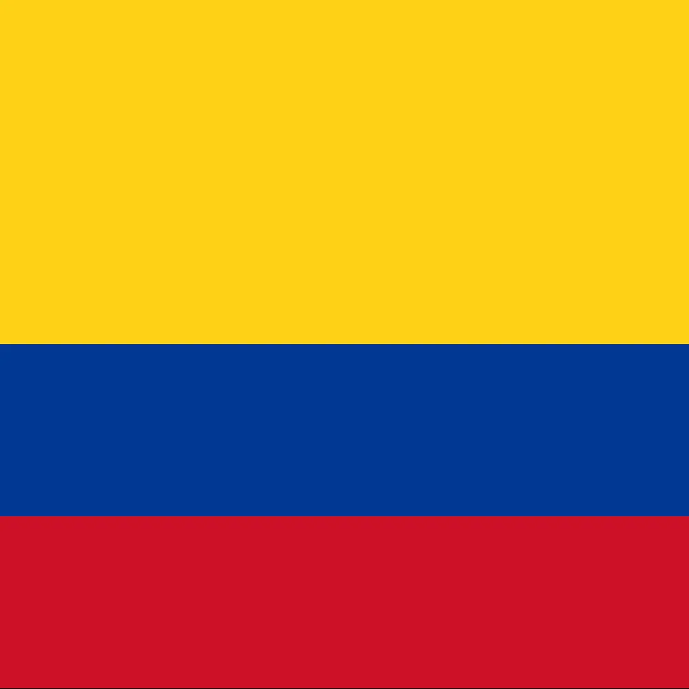 Colombia Flag Square Cotton Bandanas Colombia Flag Square Cotton Bandanas