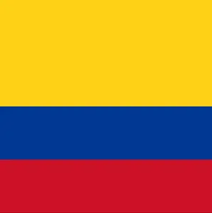 Colombia Flag Square Cotton Bandanas