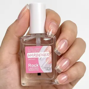 LOVCARRIE 17ml 24H Transparent Nail Hardener, All in One Nail Strengthener and Gloss Enhancer, Fast-Drying,Alcohol-Free, No Heat Required, Enrich Keratin to Nourish the Nails, Protect Weak Nails, Nail Care Hardener Oil, Manicure Nail Polish Gel, Top Coat