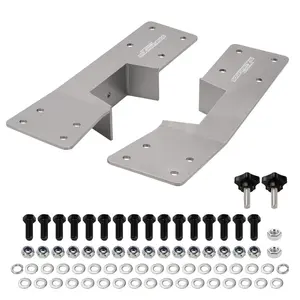 2Pcs Rear Axle Flip Kit+C-Notch Brackets compatible for Chevrolet GMC 1500 Pickup 99-06