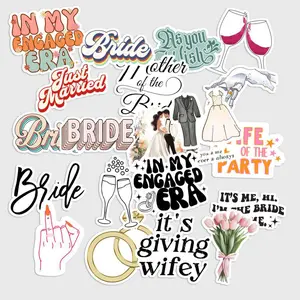 Sticker Pack 20 pcs Bride Wedding Stickers, Special Day Vinyl Decals