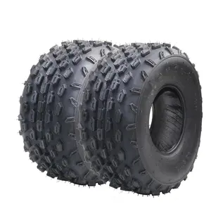 ATV UTV All-Terrain Tires 19x7.00-8 Set of 2, 4-PR, Max Load 175Lbs