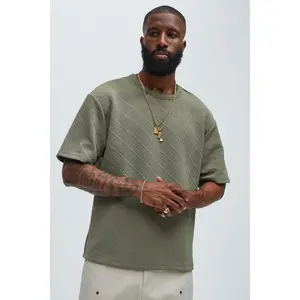 Lingo Textured Relaxed Tee - Olive