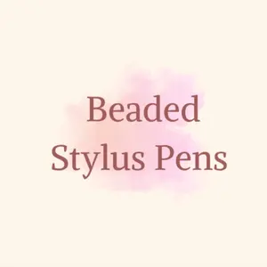2 in 1 Beaded Stylus Pen