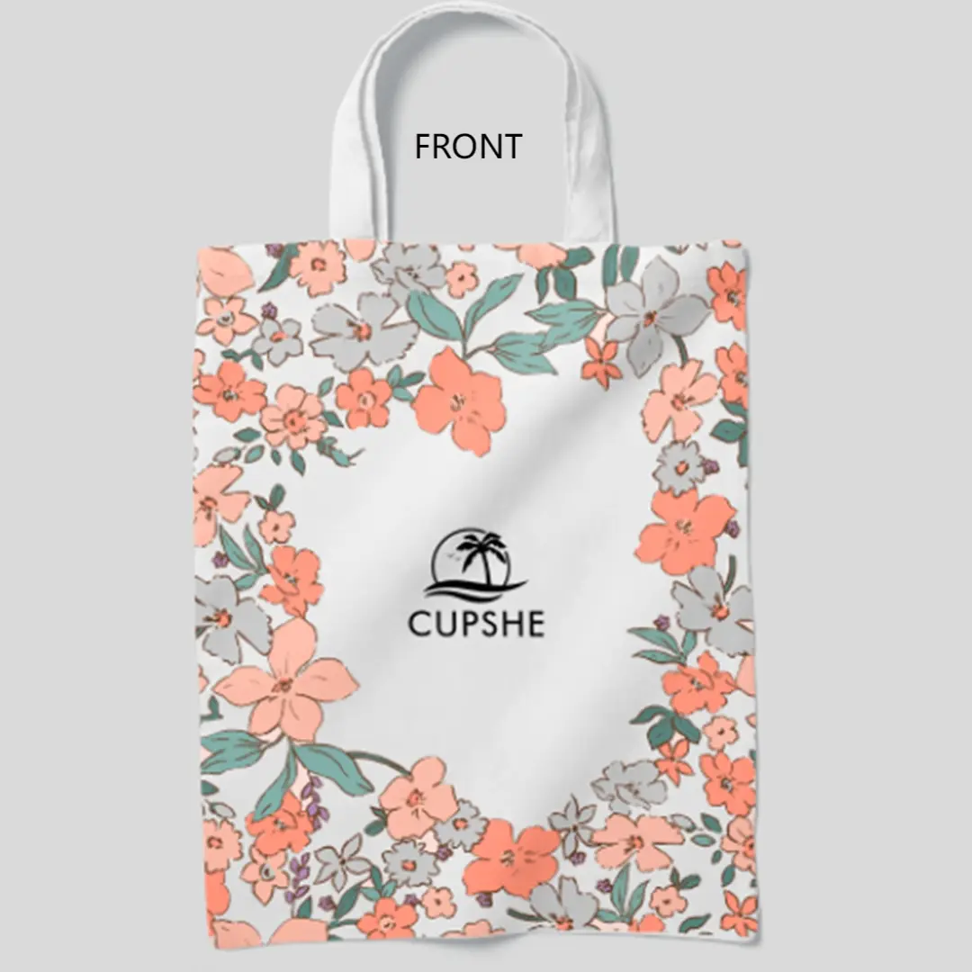 CUPSHE Floral Print Tote Bag Suitable For Daily Travel And Shopping Large - Capacity Storage Stylish And Versatile Shopper Handbag Women Everyday Bags