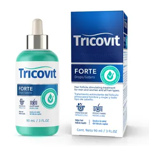 Tricovit Forte Hair Dropper - Follicle Stimulating Treatment for Men and Women - 90 mL / 3 FL.OZ. - Suitable for All Hair Types - New Product