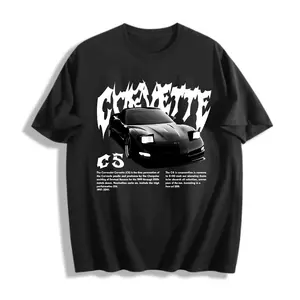 Classic Car Design Men's T-Shirt Corvette C5 Automotive Graphic Summer Casual Wear For Car Enthusiasts And Gift For Auto Lovers