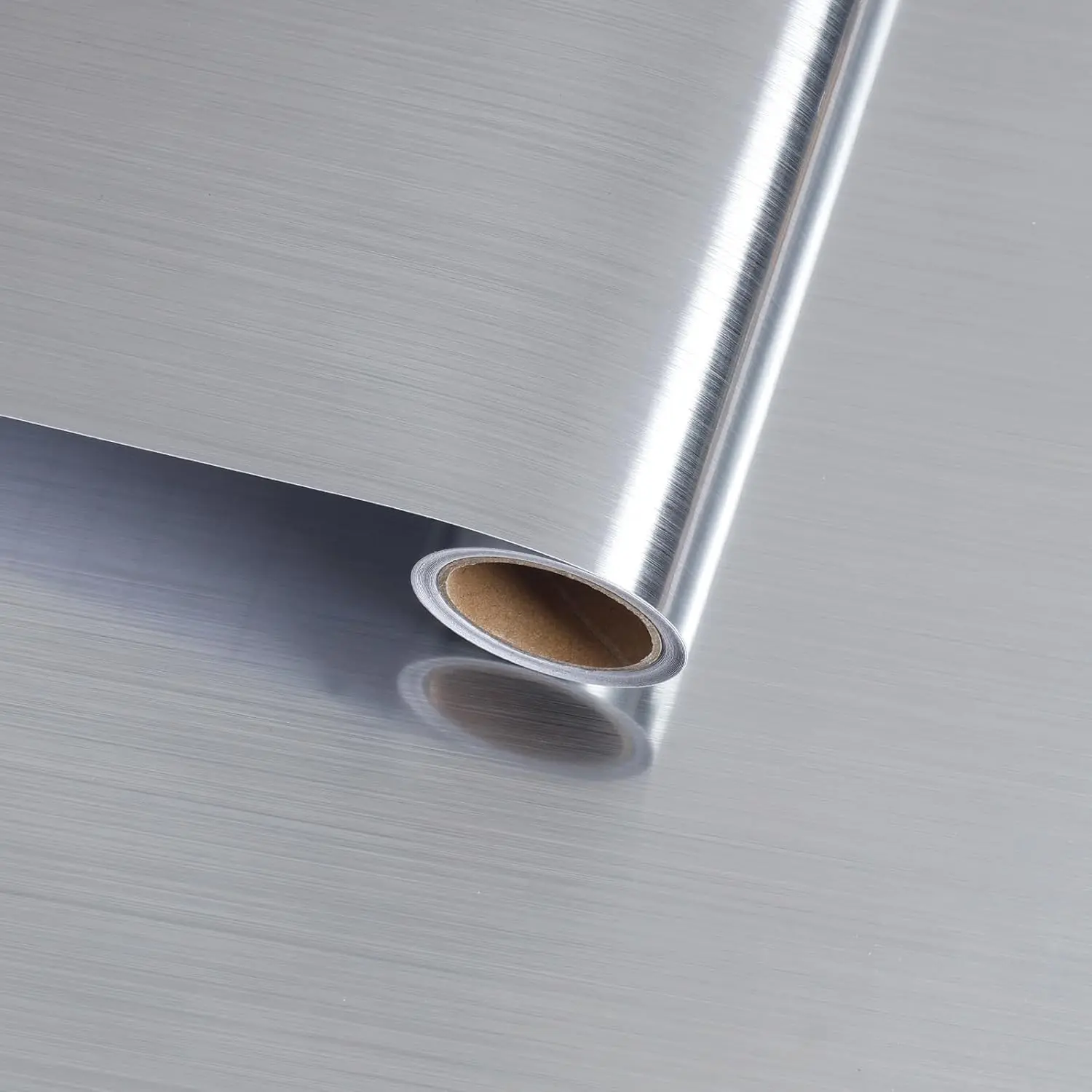 Waterproof Oil-Proof Stainless Steel Kitchen Sticker, Decorative Heat Resistant Wipeable, Suitable for Countertops and Cabinets, Decoration Sticker, Decorative Wall Sticker