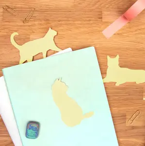 Cat Shaped Sticky Notes