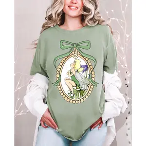 Comfort Color Vintage #Tinkerr bell Floral Shirt, Princess Tinkerr shirt, FairyTee, Magic Kingdom shirt, Dust shirt, Magic Kingdom trip