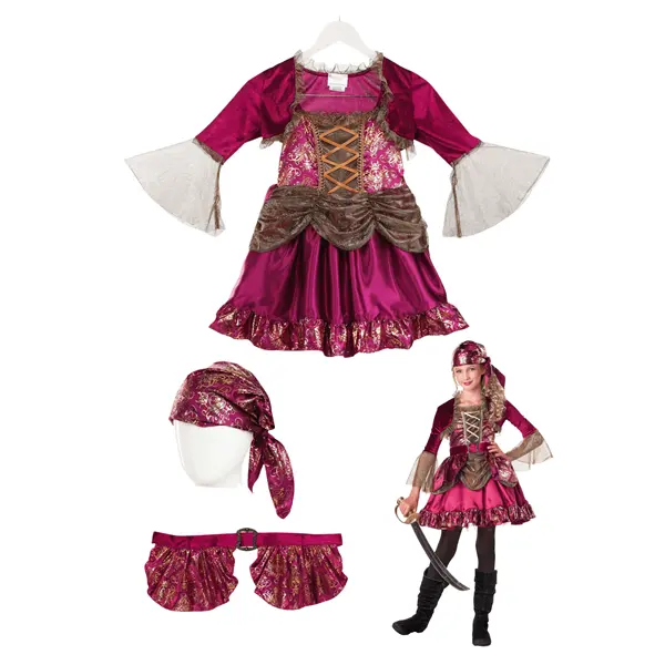 Girl's First Mate Pirate Costume