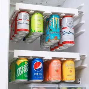 Creative New Refrigerator Hanging Storage Rack, Can Holder for Drinks Cola Beer, Space Saving, Durable Material, Easy to Use
