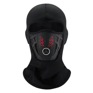 Protection Windproof Dust-Proof Breathable Winter Warm Balaclava Ski Face Mask for Adults Men Women Black Thermal Face Mask for Skiing Motorcycle Cycling