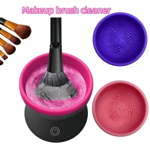 Makeup brush cleaner,Makeup Brush Cleaning Machine, Automatic Makeup Brushes Cleaner Bowl,Women's cosmetic products,Brush Cleaner Tools for All Size Beauty Makeup Brushes Set