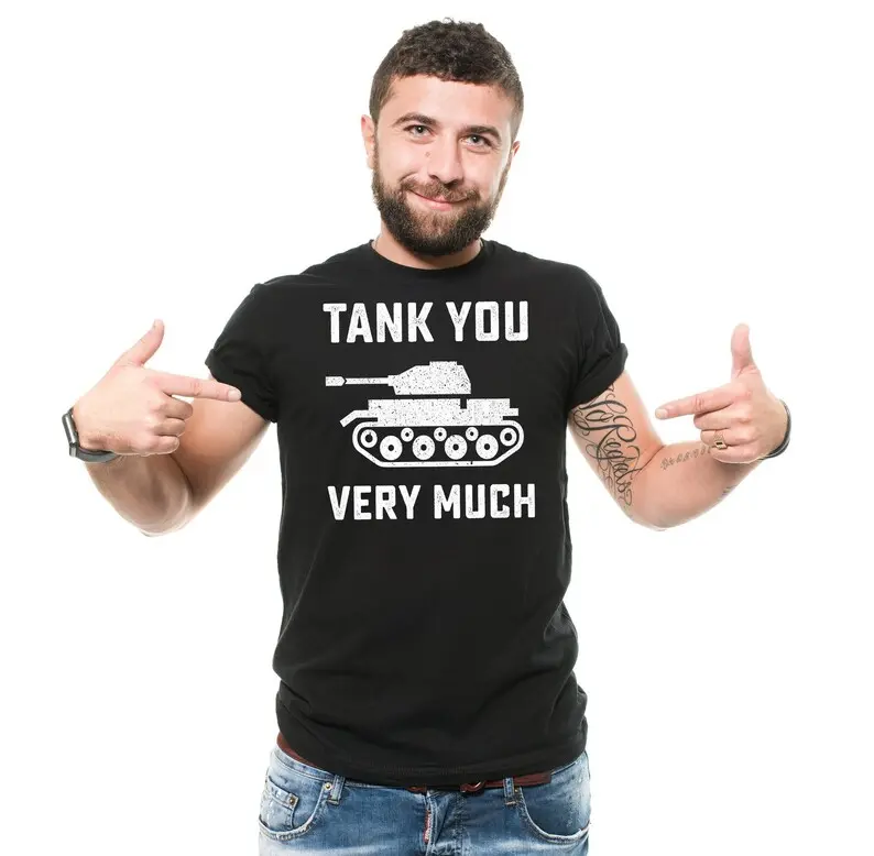 Tank You Very Much Shirt: Military Humor Tank Top