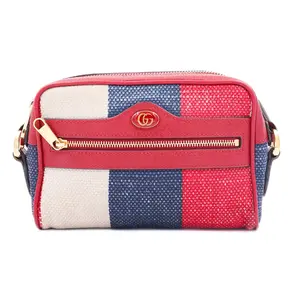 Pre-owned GUCCI Canvas&Leather Shoulder Bags Shoulder Bag Canvas Leather Camera Bag JM ZC101