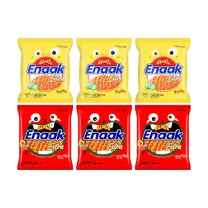 GEMEZ Instant Crispy Noodles Snack - 6 Pack Variety (3 BBQ Chicken + 3 Spicy Flavor) 180g - Viral Indonesian Snack, Perfect for Kids & Adults, Delicious & Addictive