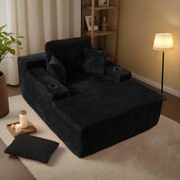 Black Plush Corduroy 