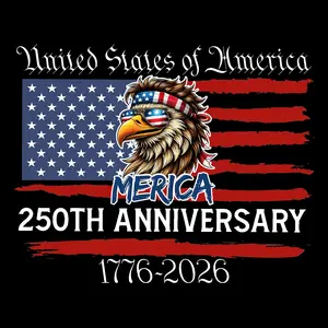 1776-2026 250th Anniversary of The Independence of USA Sticker, American Flag Patriotic Vinyl Sticker, Bumper Decal for Car, Windows, Refrigerator