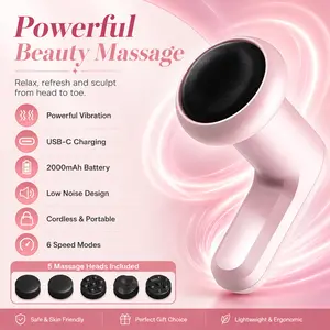 Classic model electric pusher vibrates the entire body, abdomen, legs and waist. It is a multi-functional handheld body beauty device with USB charging and an upgraded capacity of 2000 lithium batteries. Usb Rechargeable Massagers Portable Muscle Massager