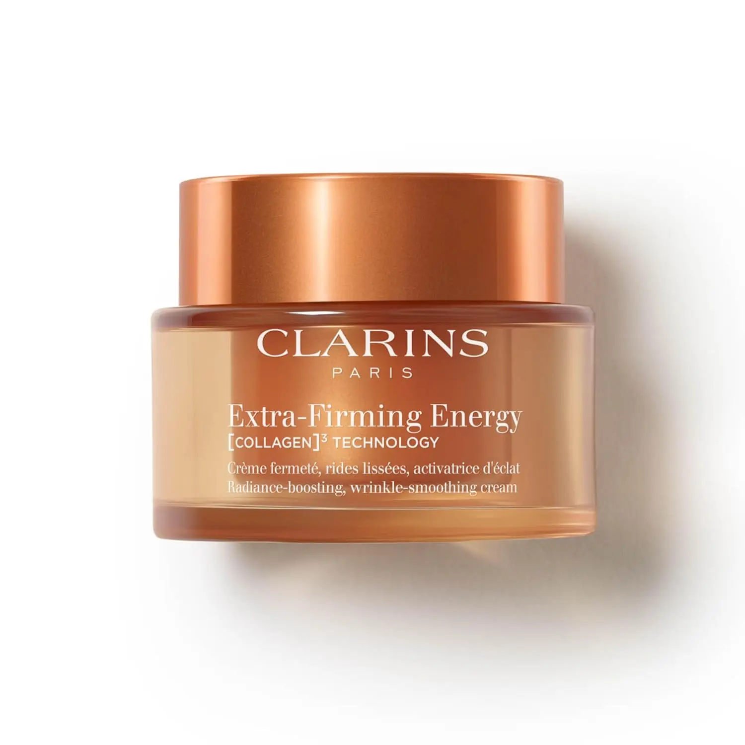 Clarins NEW Extra-Firming Energy Face Moisturizer |   2-in-1 Firming and Radiance Boosting Anti Aging Face Cream |   Contains Collagen Polypeptide & Niacinamide |   Refillable |   All Skin Types |   1.7 Ounces