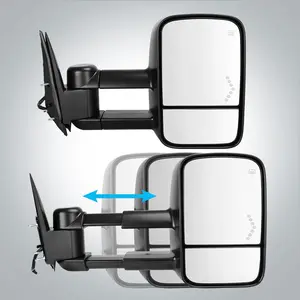YITAMOTOR Pair Power Heated Tow Mirror for 2003-2006 GMC Sierra Silverado 1500 2500HD 3500 - Heated for Improved Visibility & Easy Installation - Car Accessories