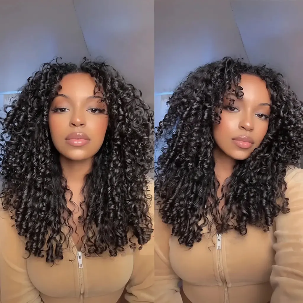 Burmese Curly Human Hair Bundles | 100% Virgin Ocean Spiral Curly Hair Extensions