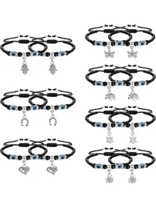 14Pcs Evil Eye Bracelets for Women GoodLuck Mal De Ojo Bracelets Hamsa Bracelets BlackRed String Bracelets for Protection Stackable Bracelets