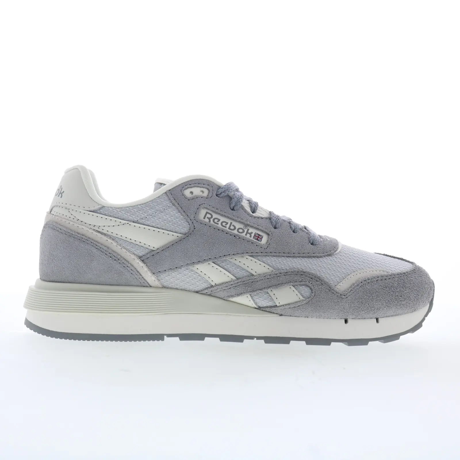 Reebok Classic Nylon 89 Womens Gray Suede Lace Up Lifestyle Sneakers Shoes