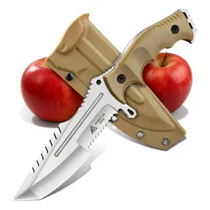 Freelander Camping Tool with Sheath - G10 Handle, Ideal for Camping and Hiking，Nice Christmas Gift