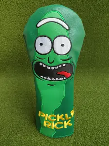 Pickle Rick Golf Driver Headcover |  Meeseeks Unique Golf Head Cover | Perfect for Golfers | Funny Gift Idea for Him