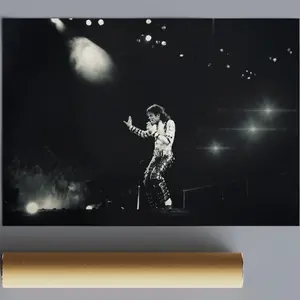 Michael Jackson Vintage Music Poster, Fine Art Posters, Paper Print, Pop Music King, Wall Art Print, Home Decor, Music Lover Gift