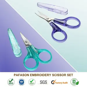 Precision Mini Scissors, Stainless Steel, Protective Cover, Sewing Tools - Ideal for Embroidery, Quilting, Sewing & Crafts