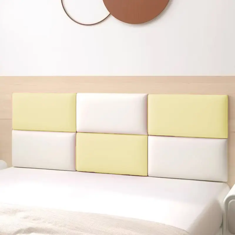 Self-Adhesive 3D Foam Wall Panel, Waterproof, Anti-Collision, Soundproof, Thick Design, Multiple Colors, Easy Bedroom Decoration