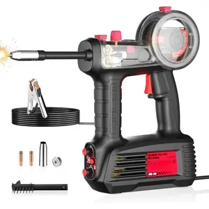 100A Handheld MIG Welder Machine,110V Flux Core MIG Welder Machine,Portable Gasless MIG Welding Machine,Hand Held Inverter Wire Feed Welder