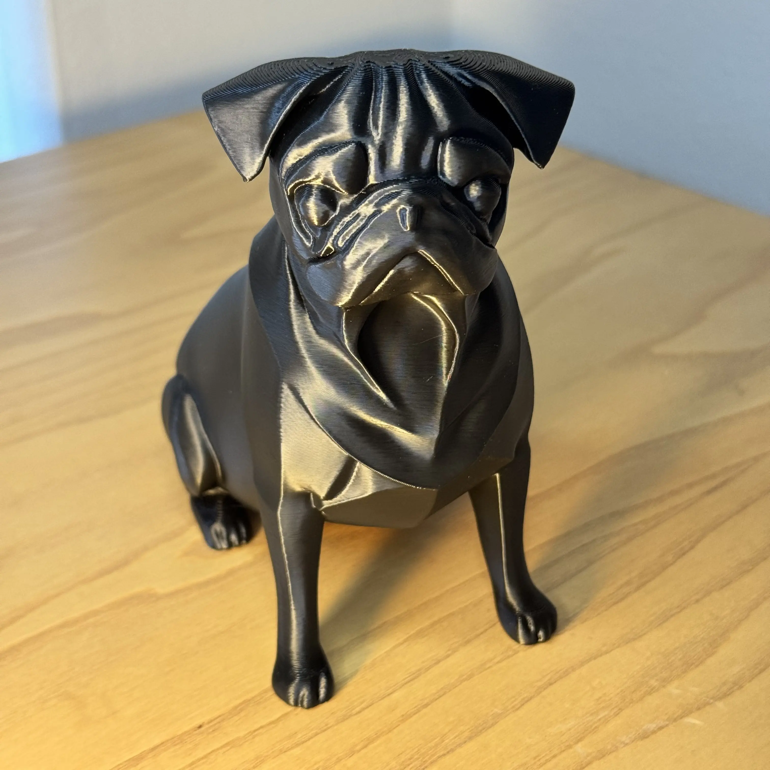 Moops Pug – 3D Printed Decorative Dog Figurine