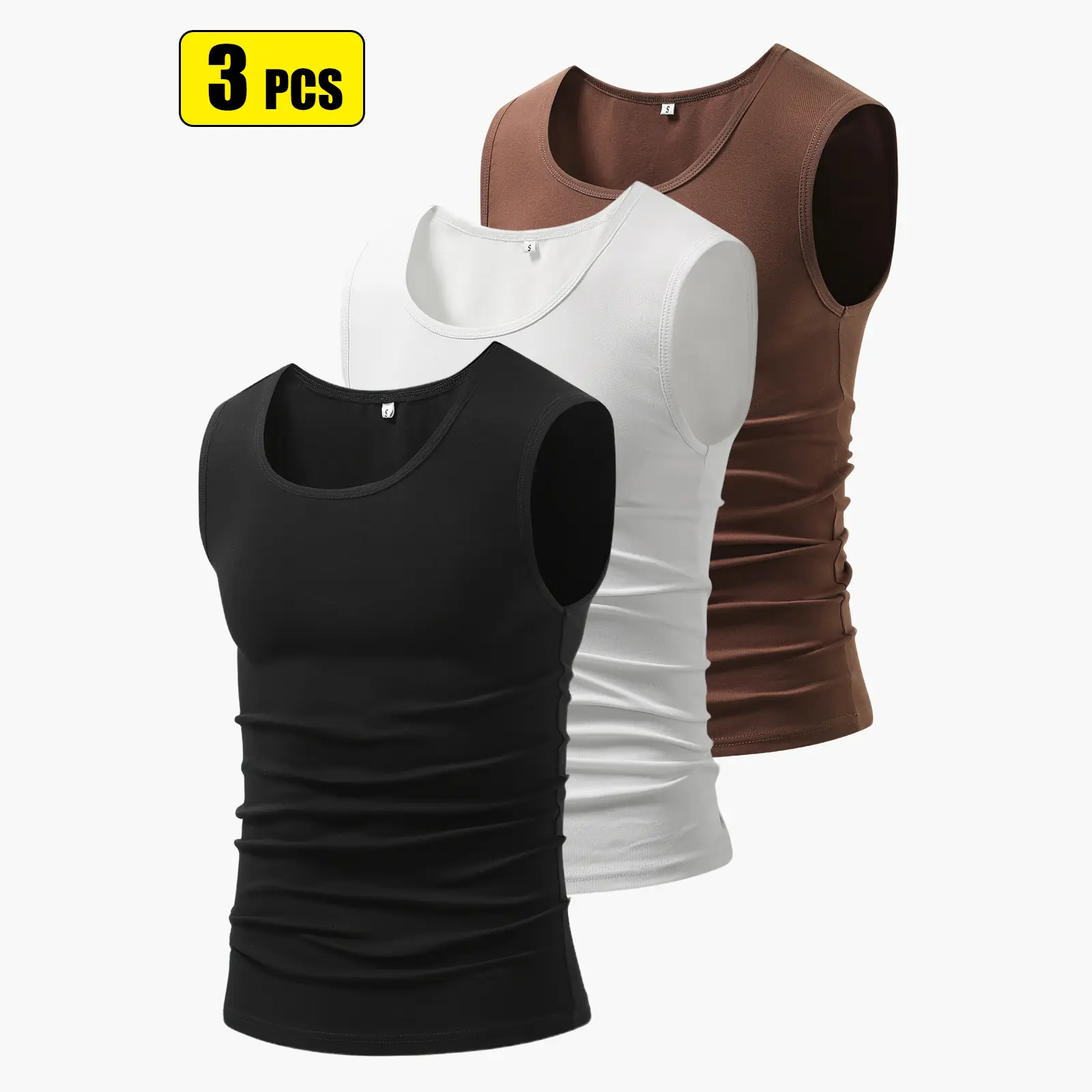 Black + White + Coffee Brown