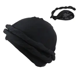 Satin Lined Turbans for Men and Women - Stylish protection for waves, braids, natural styles