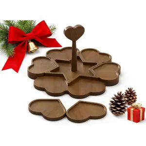 Charcuterie Board and Serving Set, Heart Shaped Christmas Funny Charcuterie Board with Handle, House Warming Gifts New Home, Wedding Gift for Couple, Bridal Shower Gift, White Elephant Gifts