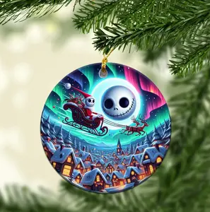 Nightmare Before Christmas Movie TV Show Music Ornament, Ceramic And Acrylic Ornament