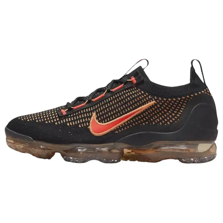 NIKE Air VaporMax 2021 Flyknit 'Magma' Men's Running Sneakers - Lightweight Performance, Innovative Cushioning, Bold Silhouette for Streetwear, Bold Look, Rubber Pods, Durable Rubber Pods, Magma-Inspired Accents, Vibrant Energy