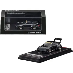 Ignition Model 1:64 Porsche 911 Rauh-Welt Begriff RWB 993 Black Diecast Car Limited Edition IG3870