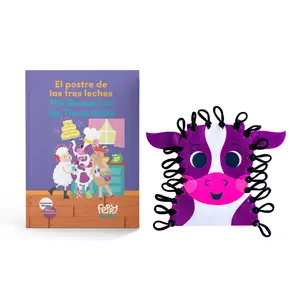 Bilingual Book & Game Bundle: The Dessert of the Three Milks + Cow Puppet