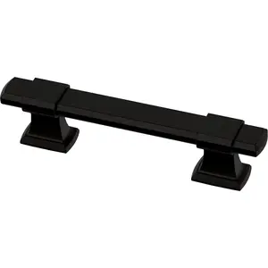 Brass 5 Pack Matte Black Adjustable Drawer Pulls Kitchen Cabinet Handles Cupboard Knobs and Dressers Fits 1-3/8 to 4 inch (35–102mm) Hole Center |   Adjusta-Pull ™