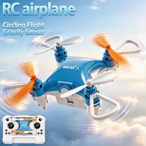 Mini RC Aircraft, Durable Anti-Collision Quadcopter, Compact Drone Toy, Fun Outdoor Activity Companion, Nice Present for Hobby Lovers