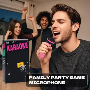 Music Party Game Mic Karaoke Board Game for 8+ Year Olds and Adults with 250 Lyrics Fun Family Microphone Music Challenge for 2-10 Players Hilarious Singing Game for Party Family Night Kids Toys