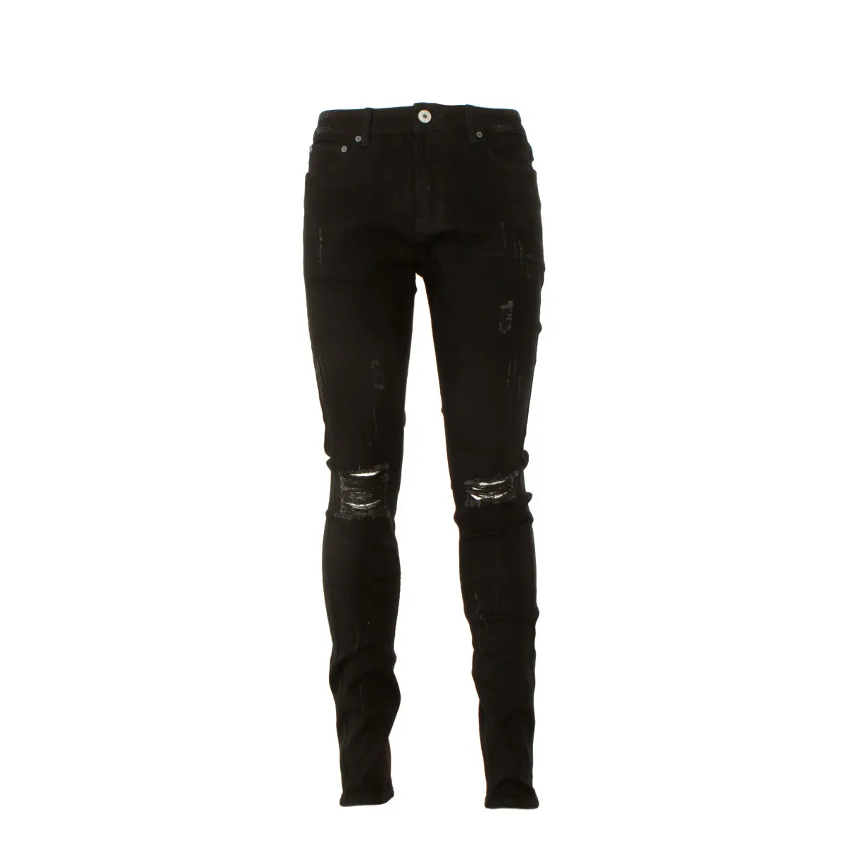 SERENEDE Midnight Black Fitted Jeans Black - TikTok Shop