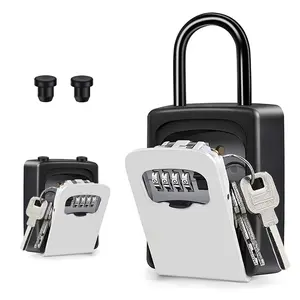 ZHEGE Password Key Box Waterproof Wall Mounted Key StorageBox with Mounting Portable Password Key Organizer,Household Password Box